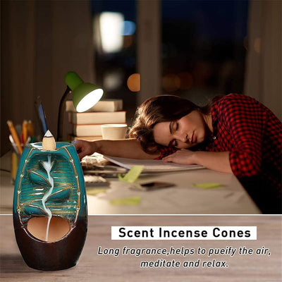 Backflow Incense Burner Waterfall Decor