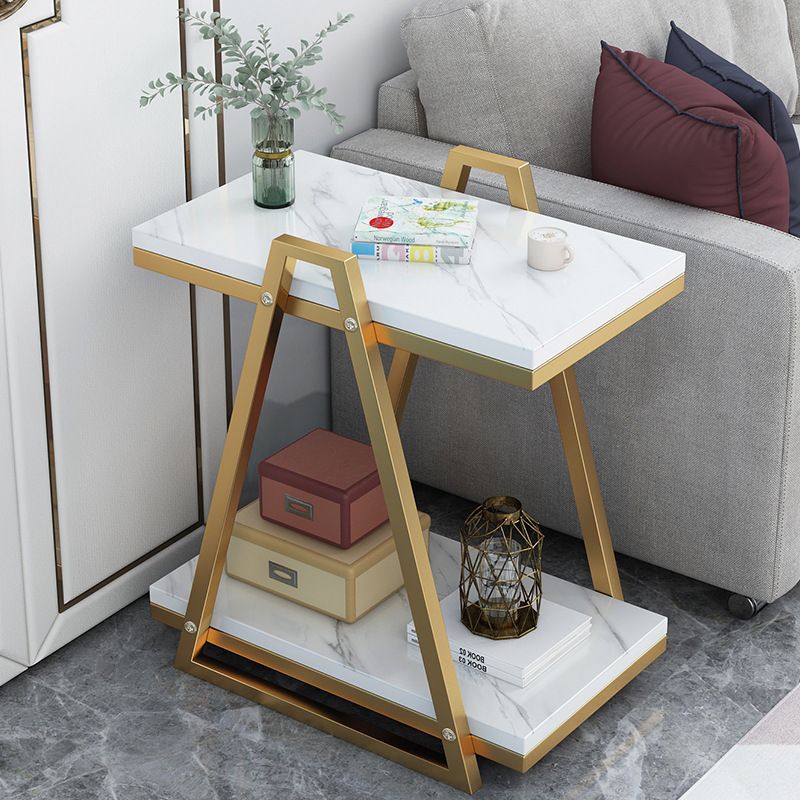 Luxury Double-Layer Side Table by Express Essentials