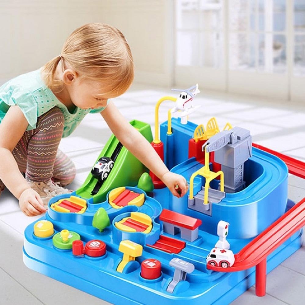 Vehicle Puzzle Car Track Playset by Express Essentials