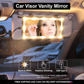 Car Sun Visor Vanity Mirror with LED Lights by Express Essentials