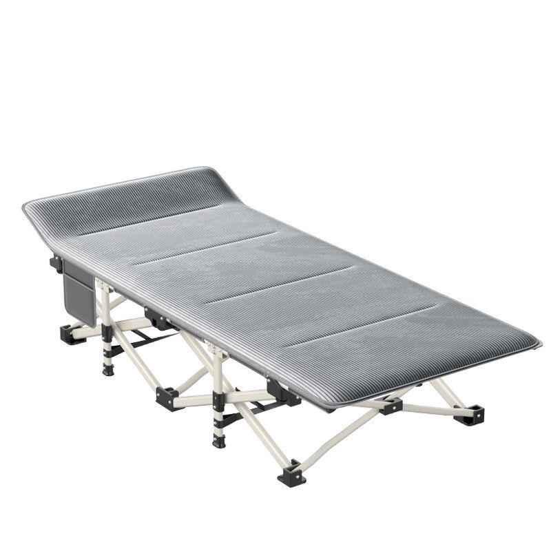 Folding Camping Bed for Outdoor and Picnic (Grey) by Express Essentials