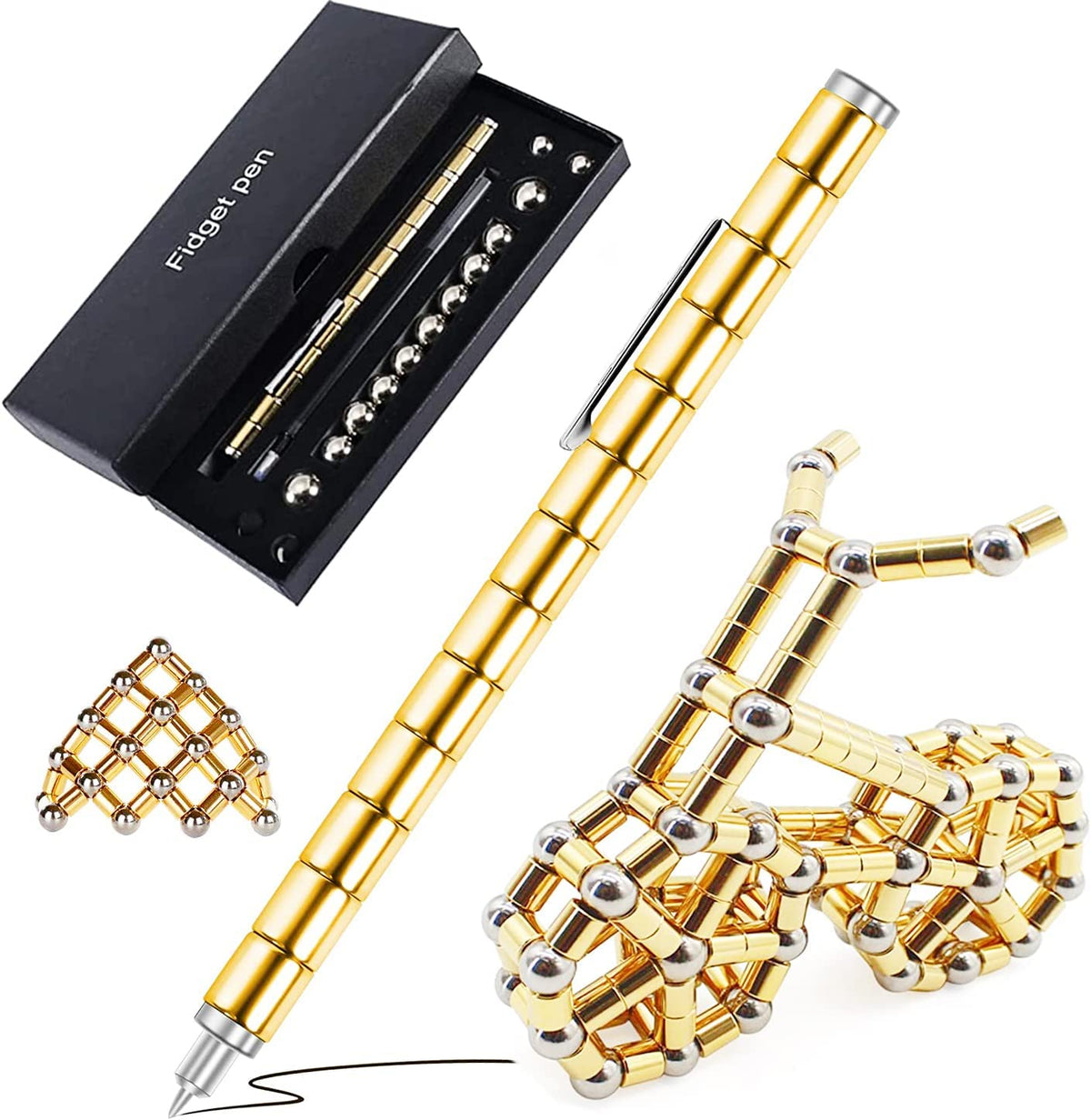 Magnetic Fidget Metal Pen by Express Essentials