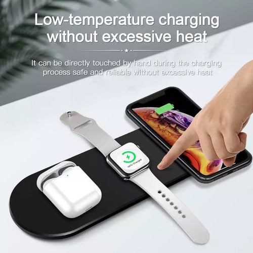 3-in-1 Wireless Charger for iPhone, Watch and Earbuds by Express Essentials