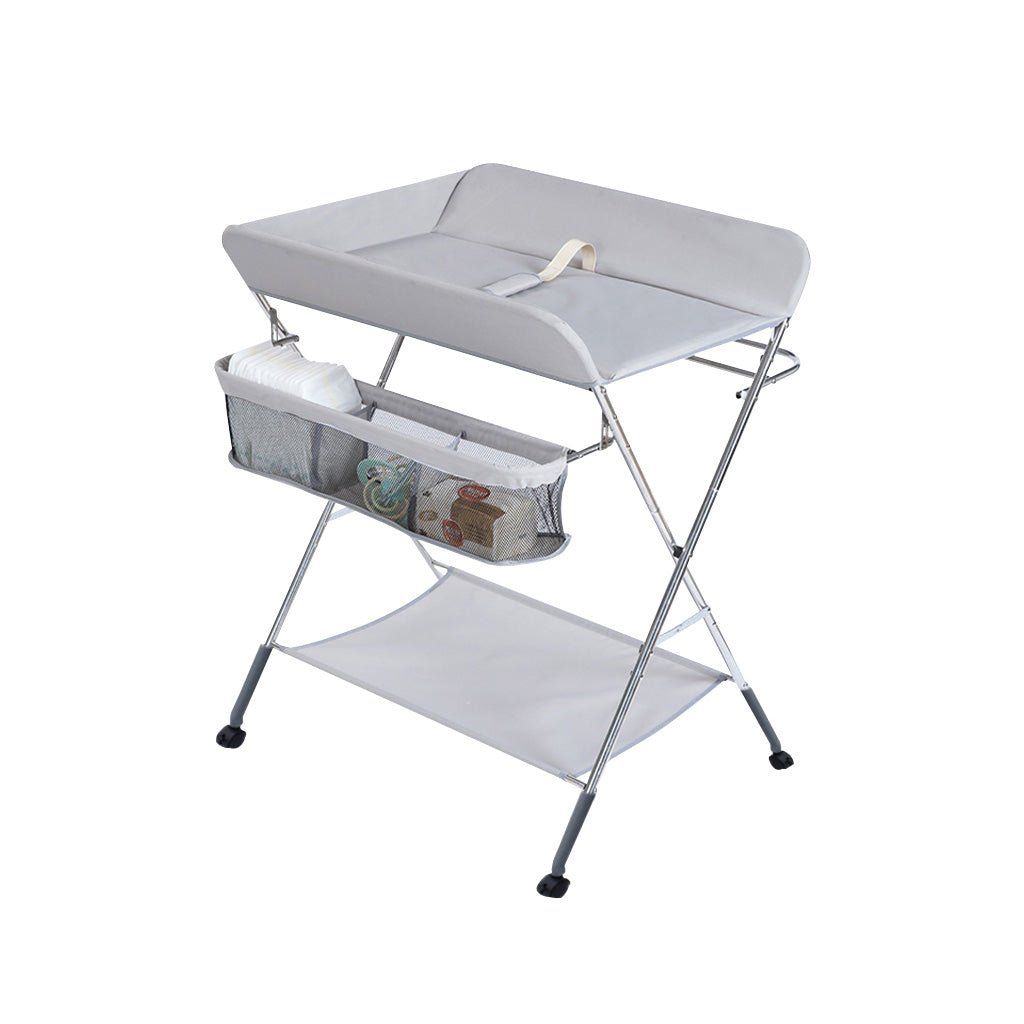 Foldable Baby Changing Table with Wheels by Express Essentials