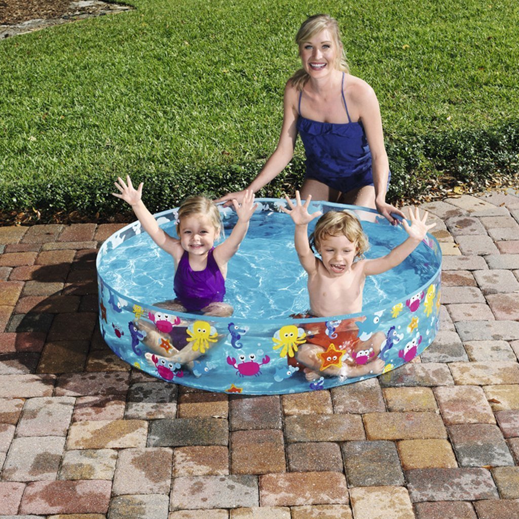 Colourful Round Hard Plastic Kids Pool by Express Essentials