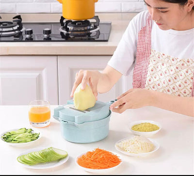 Multifunction Vegetable Cutter with 4 Blades