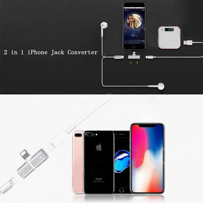 2-in-1 Lightning Headphone Jack and Charging Adapter