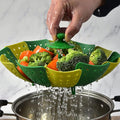 Lotus Folding Steamer Basket by Express Essentials