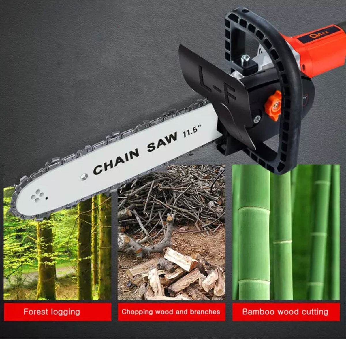 Angle Grinder Chainsaw Conversion Kit, 11.5 Inch by Express Essentials