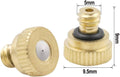 Brass Misting Nozzles for Outdoor Cooling (Pack of 10) by Express Essentials
