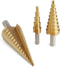 Titanium Step Drill Bit Set (3 Pcs, 4-32 mm) by Express Essentials