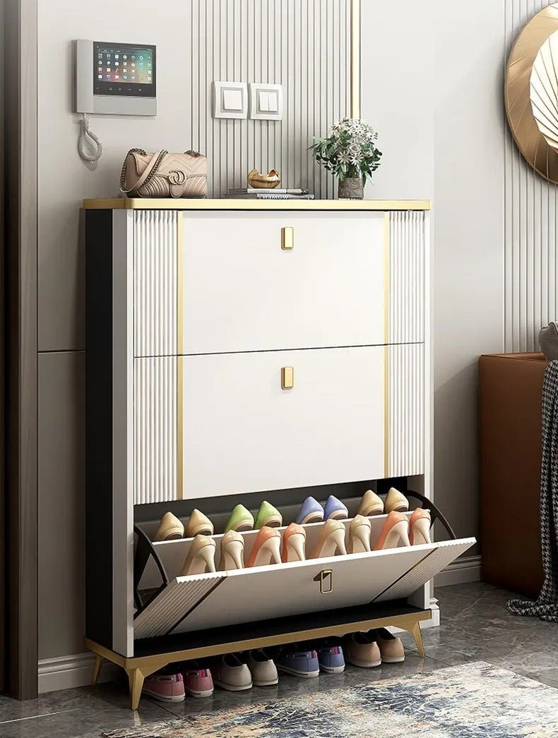 Italian-Style Ultra-Slim Shoe Cabinet by Express Essentials