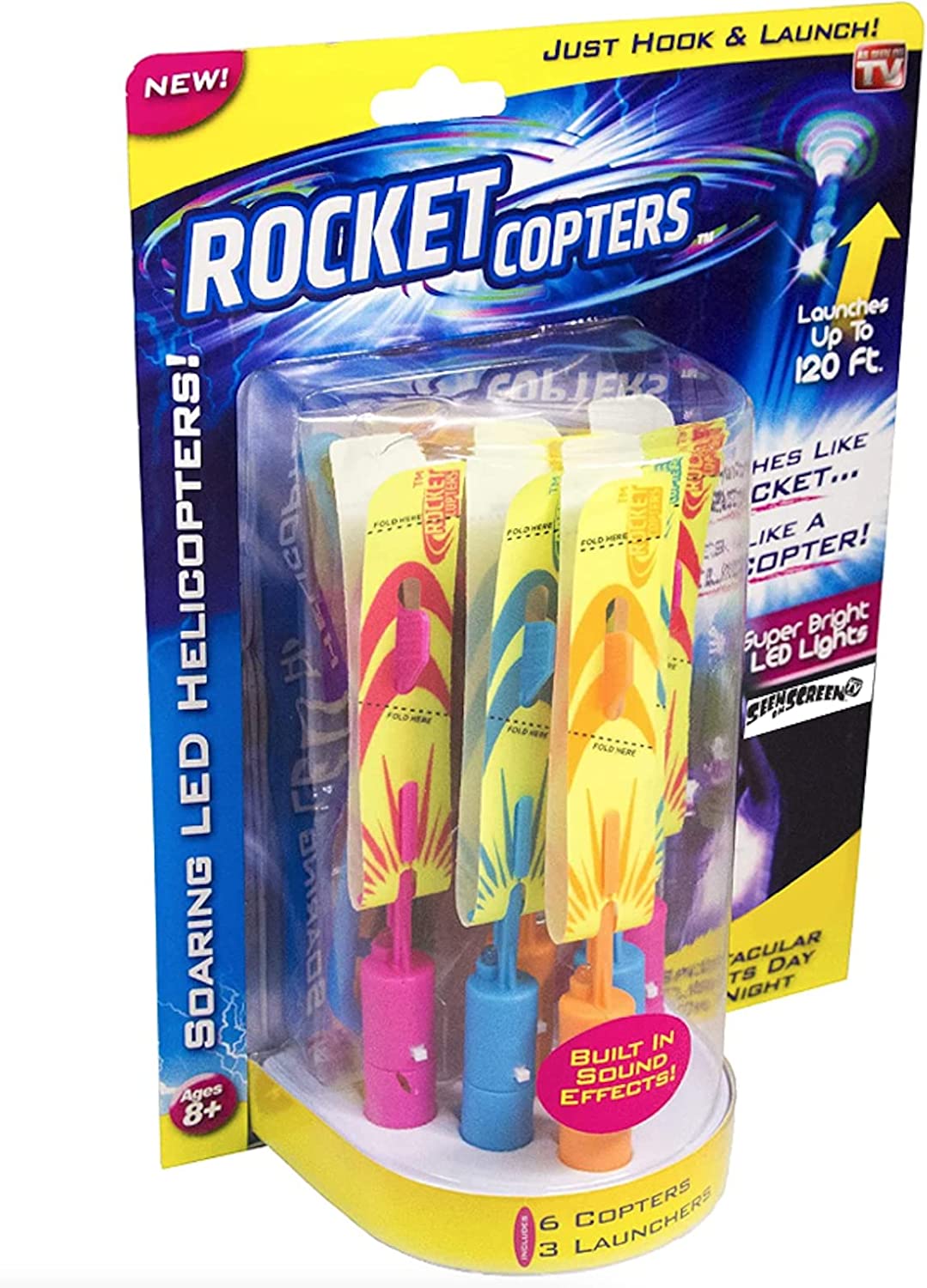 Rocket Copter Slingshot Flying Toy by Express Essentials