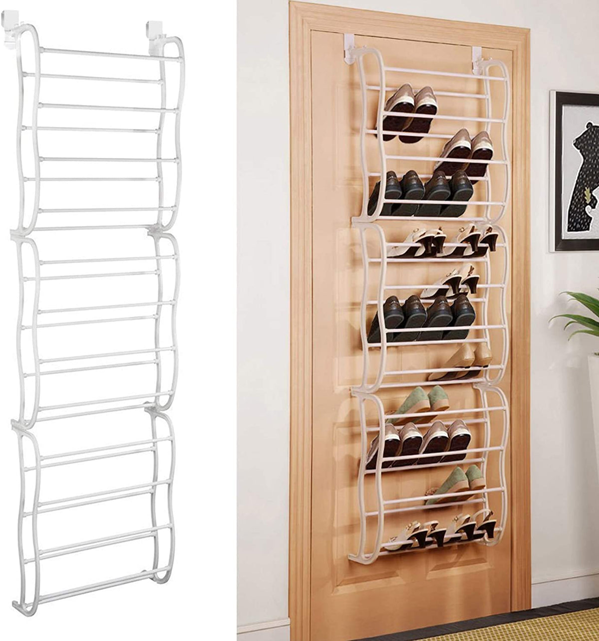 Over-the-Door Hanging Shoe Rack by Express Essentials