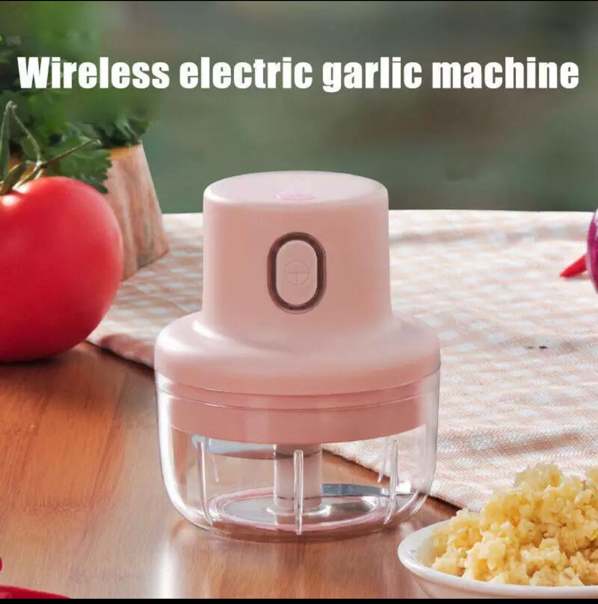 Portable USB Rechargeable Garlic, Ginger and Chilli Chopper by Express Essentials