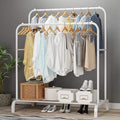 Heavy-Duty Metal Garment Rack with 2 Shelves by Express Essentials