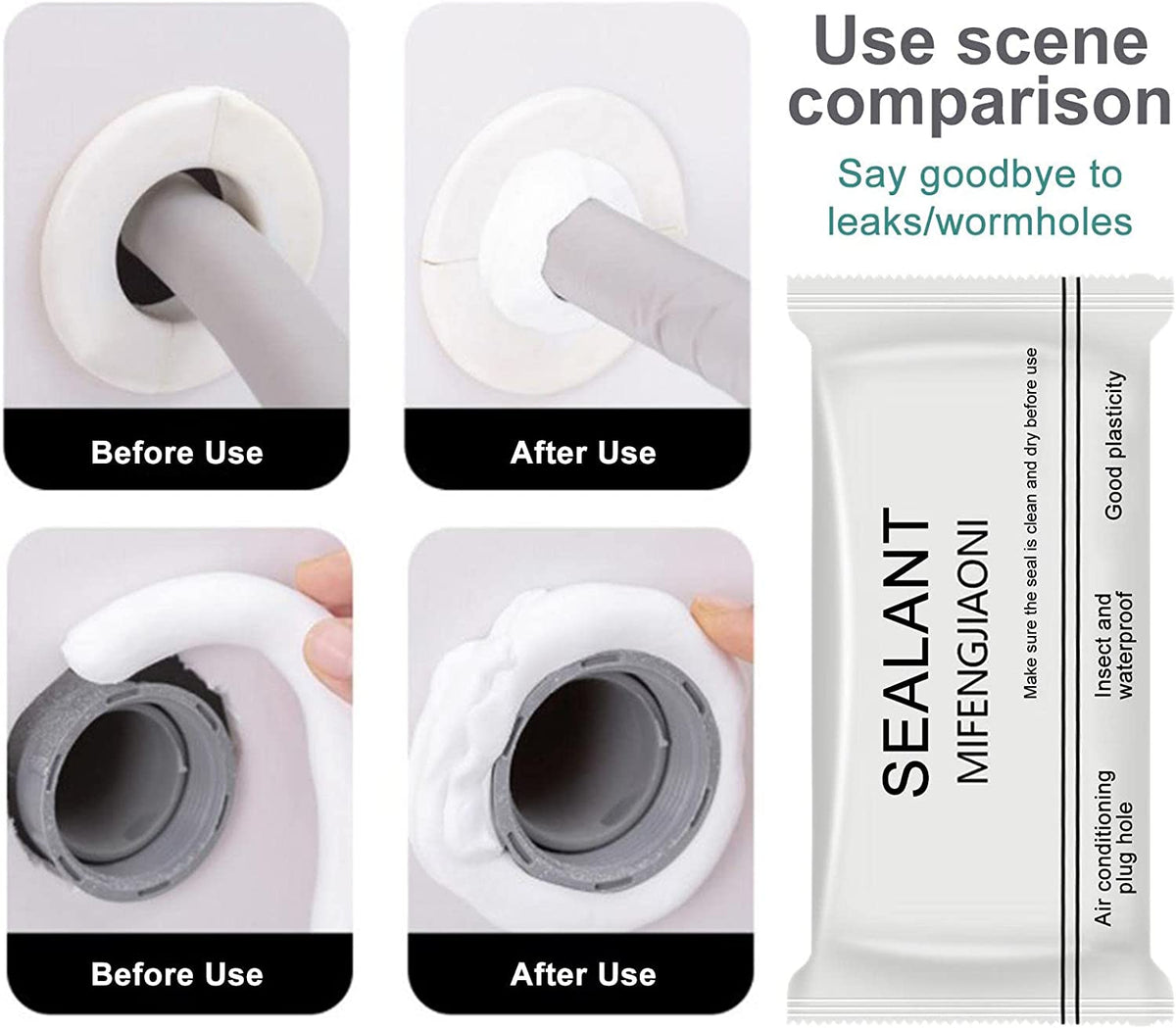 Waterproof Repair Sealing Clay, Pack of 4 by Express Essentials