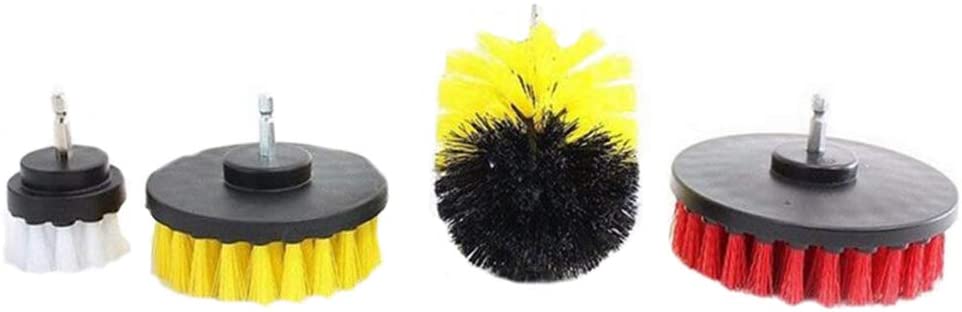Drill Brush Attachment Scrubber Set (Yellow) by Express Essentials